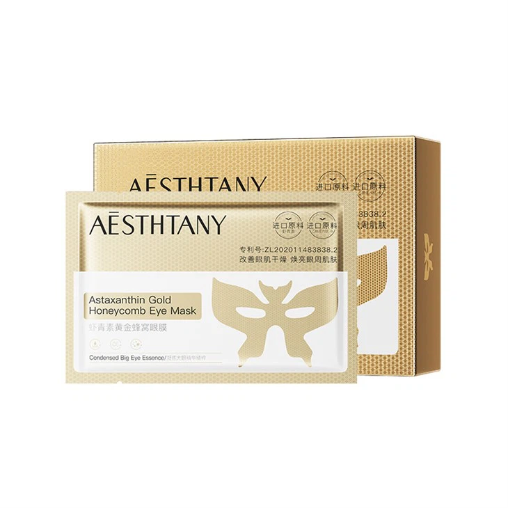 Astaxantín zlatá medová maska ​​na oči